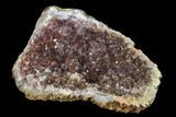 Amethyst Crystal Geode Section with Hematite Inclusions - Morocco #141783-3